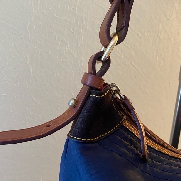 Dooney & Bourke Blue and Brown Women's Bag - Picture 3 of 12